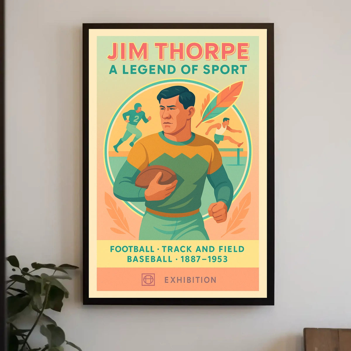 A Legend of Sport Exhibition Poster