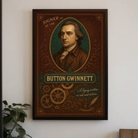 Button Gwinnett Signer Of The Poster