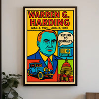 Warren G. Harding Return to Normalcy Poster PosterGoat