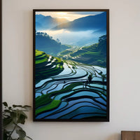Serene Terraced Landscapes Poster
