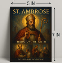 St. Ambrose Hero of the Faith Wall Art PosterGoat