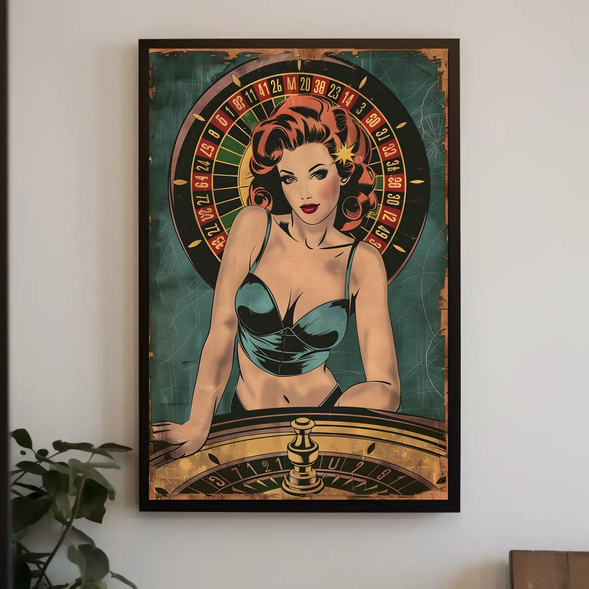 Vintage Casino Glamour Poster