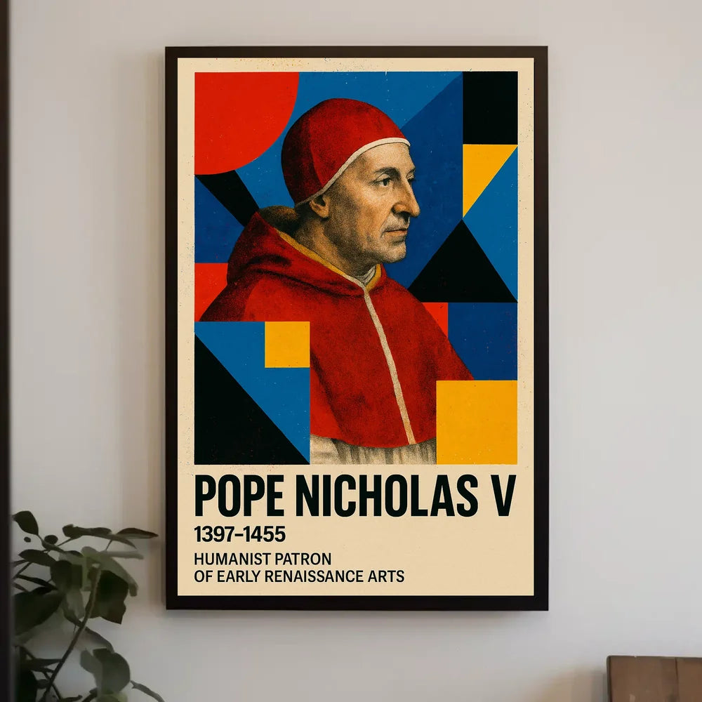 Pope Nicholas V Renaissance Humanism Art Poster