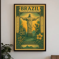 Brazilian Enchantment Vintage Travel Poster