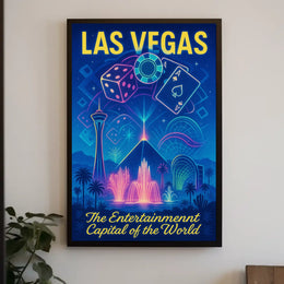 Las Vegas The Entertainment Capital Poster