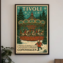 Tivoli Christmas in Copenhagen Poster