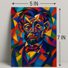 Cubist Historical Figure Art Print - Abstract or Artistic Poster