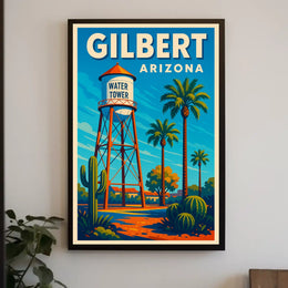 Gilbert, Arizona Water Tower Poster
