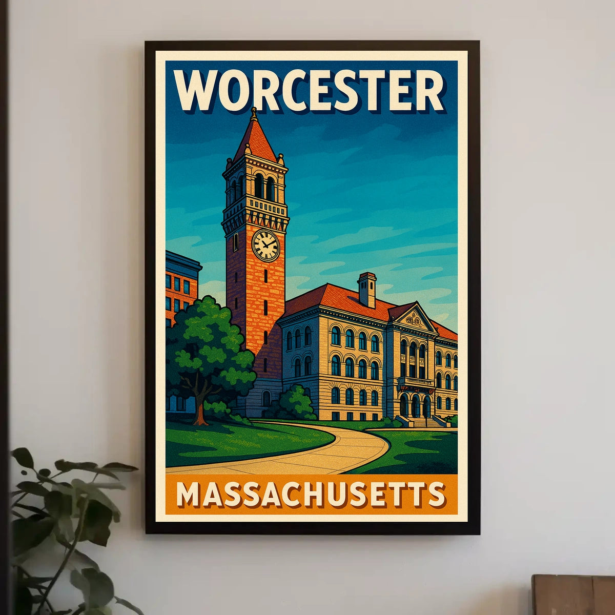 Worcester Massachusetts Poster