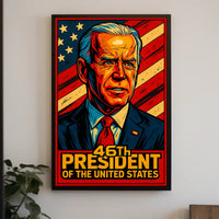 46Th President Of The United States Poster Wall Art Decor