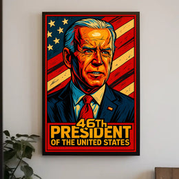 46Th President Of The United States Poster Wall Art Decor
