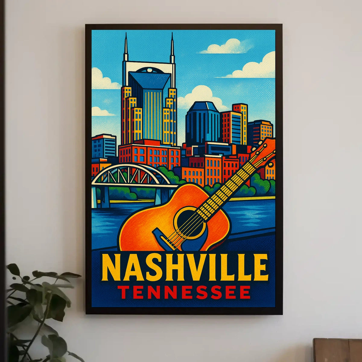Nashville Pop Art Poster