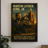 Martin Luther King Jr. Birthplace And Poster