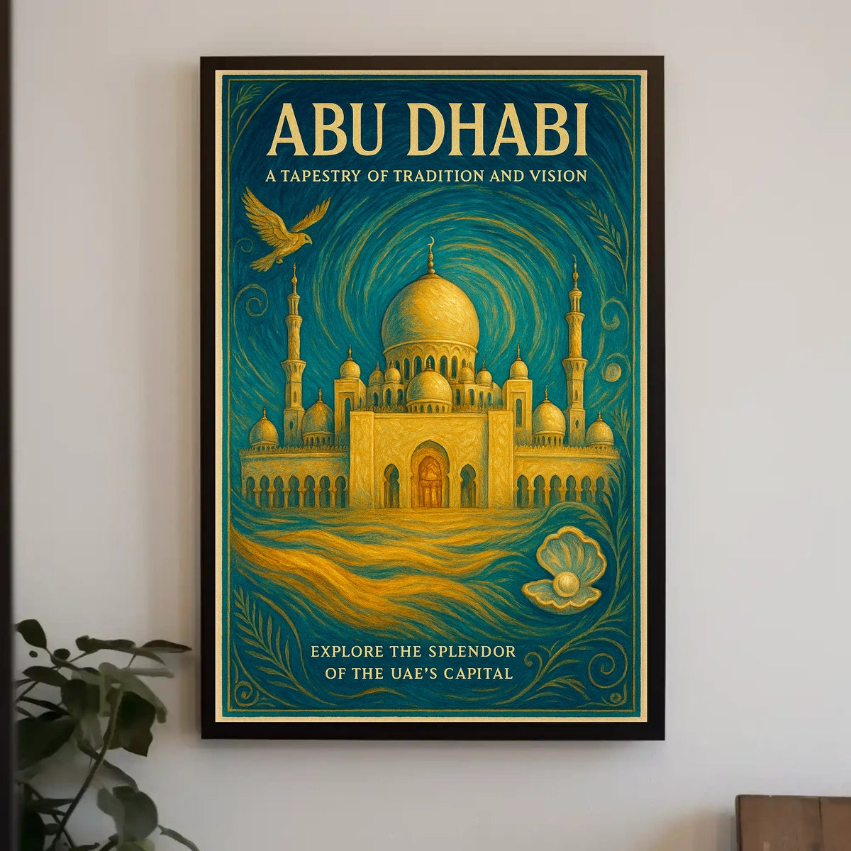 Abu Dhabi A Tapestry Of Tradition And Poster