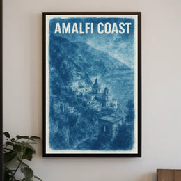 Amalfi Coast Serenity Poster Coastal Decor Wall Art Gift