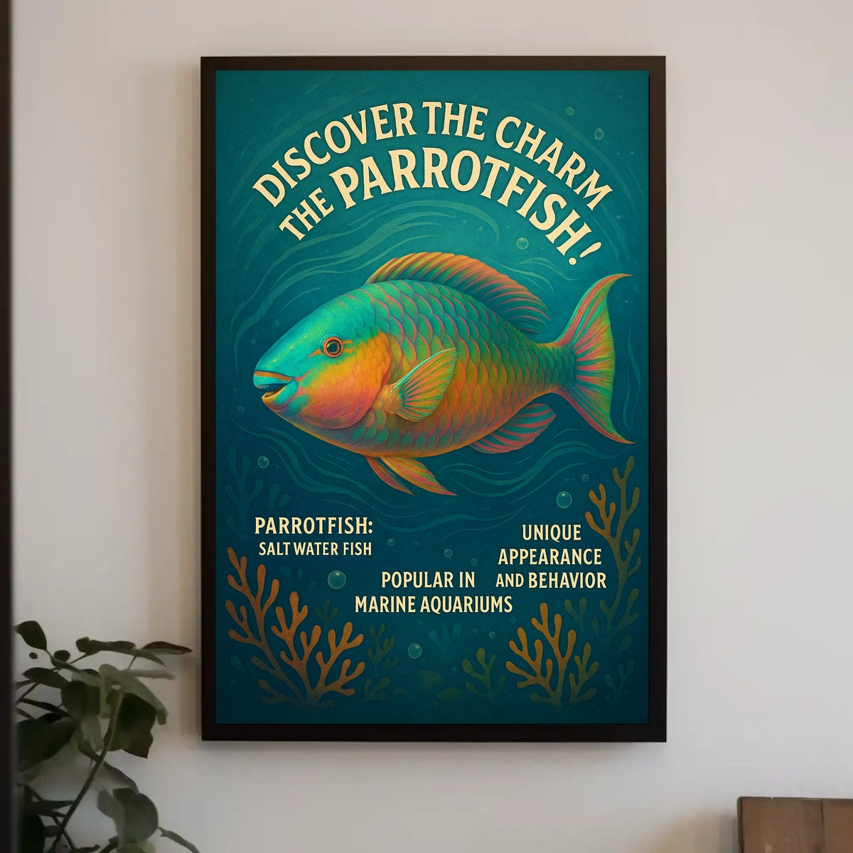 Discover the Charm of the Parrotfish Poster