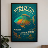 Discover the Charm of the Parrotfish Poster