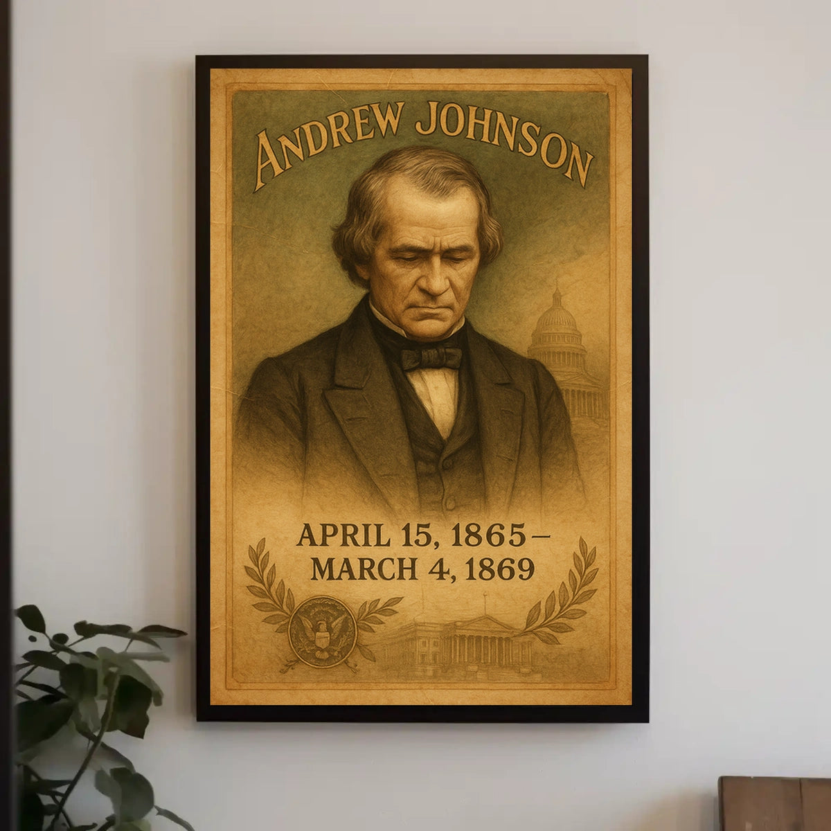 Andrew Johnson 17th President Poster