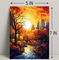 Autumnal Cityscape Poster