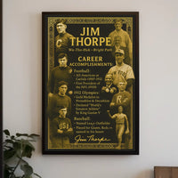 Celebrating Jim Thorpe A Sports Legend Poster