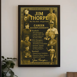 Celebrating Jim Thorpe A Sports Legend Poster