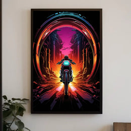 Neon Journey Poster
