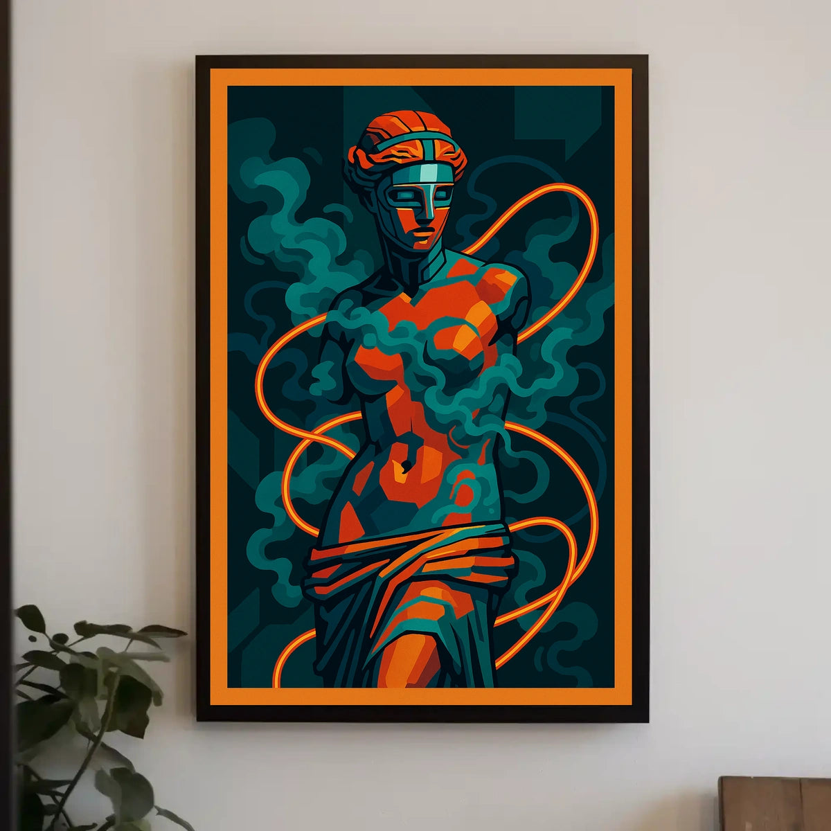 Stylized Venus de Milo Modern Art Abstract Poster