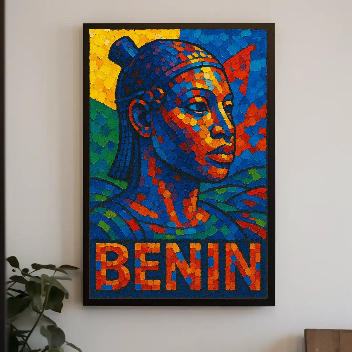 Benin Mosaic Art Poster