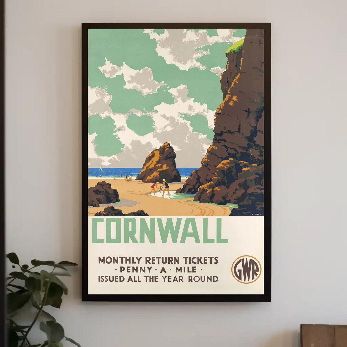 Cornwall Travel Promotion Poster