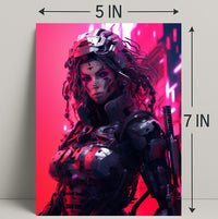 Cybernetic Warrior Poster PosterGoat