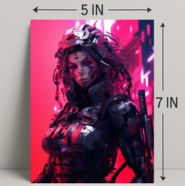 Cybernetic Warrior Poster PosterGoat