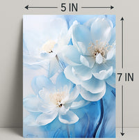 Blossoms In Blue Poster