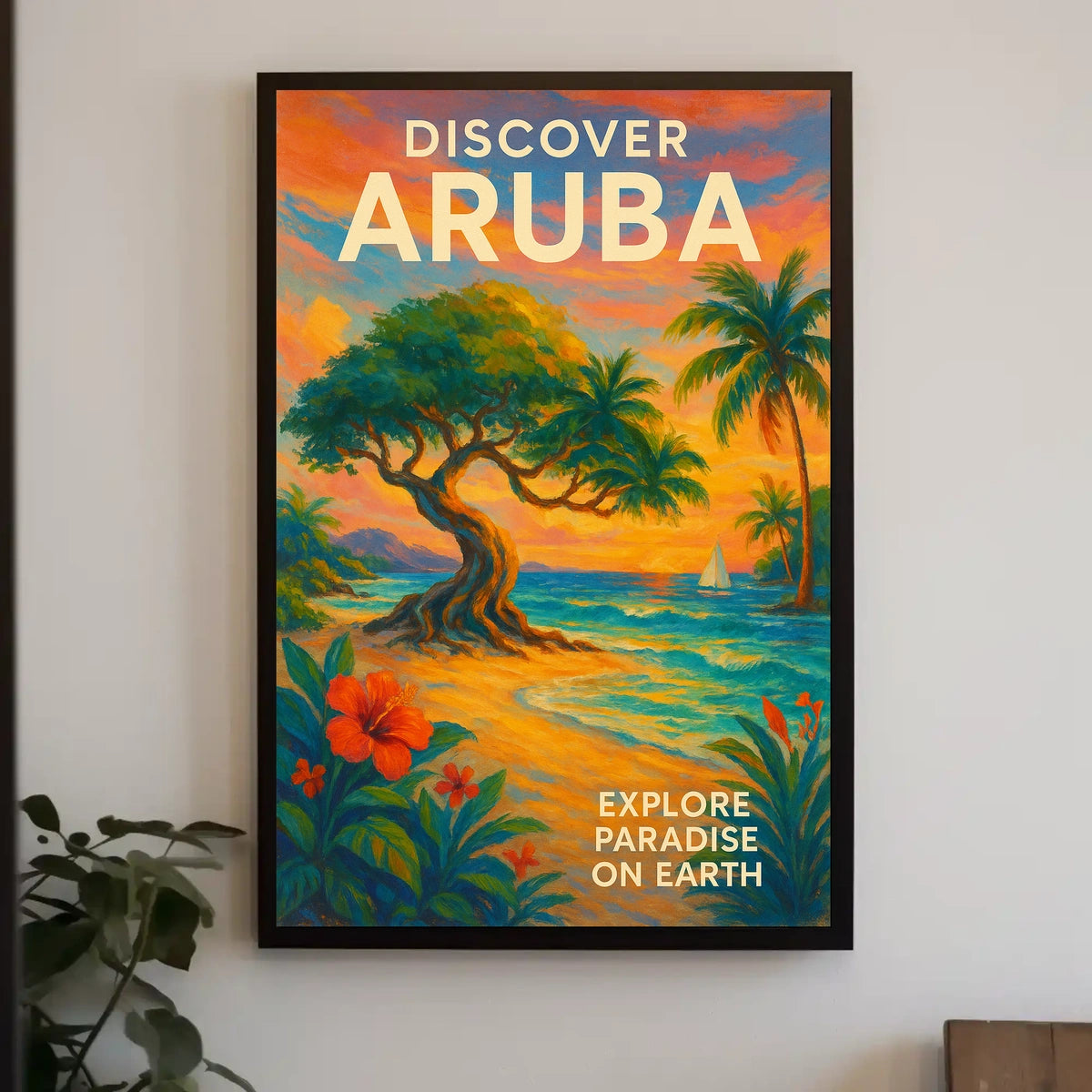 Discover Aruba Tropical Paradise Poster