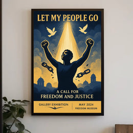 Let My People Go A Call for Freedom and Justice Poster