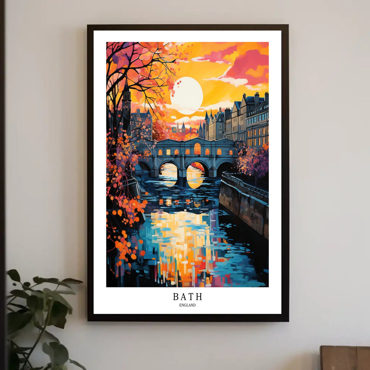 Bath, England A Sunset View Poster