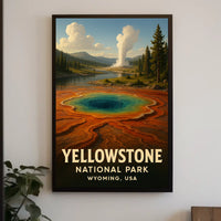 Yellowstone National Park Iconic Scenic Wilderness Inspired Nature Lovers Dream Poster