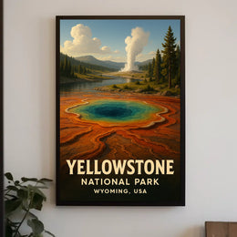 Yellowstone National Park Iconic Scenic Wilderness Inspired Nature Lovers Dream Poster