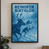Reindeer Biathlon Adventure Poster