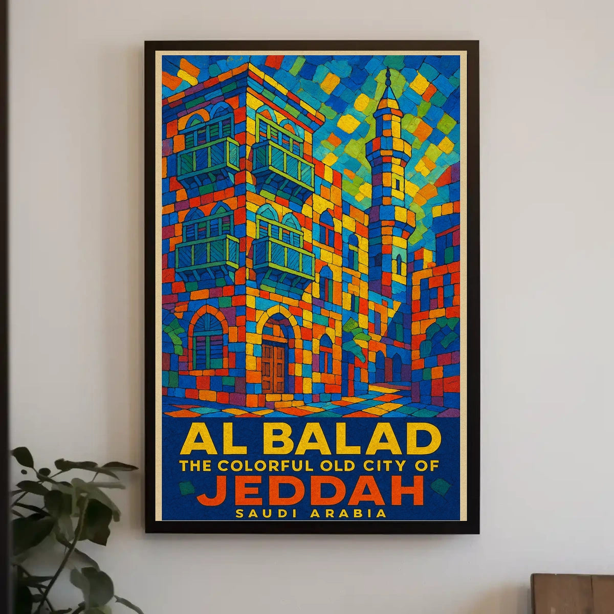 Al Balad The Colorful Old City Of Poster
