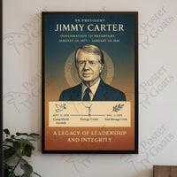 Jimmy Carter Historical Events Presidential Poster