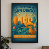 Discover Vibrant San Diego Poster
