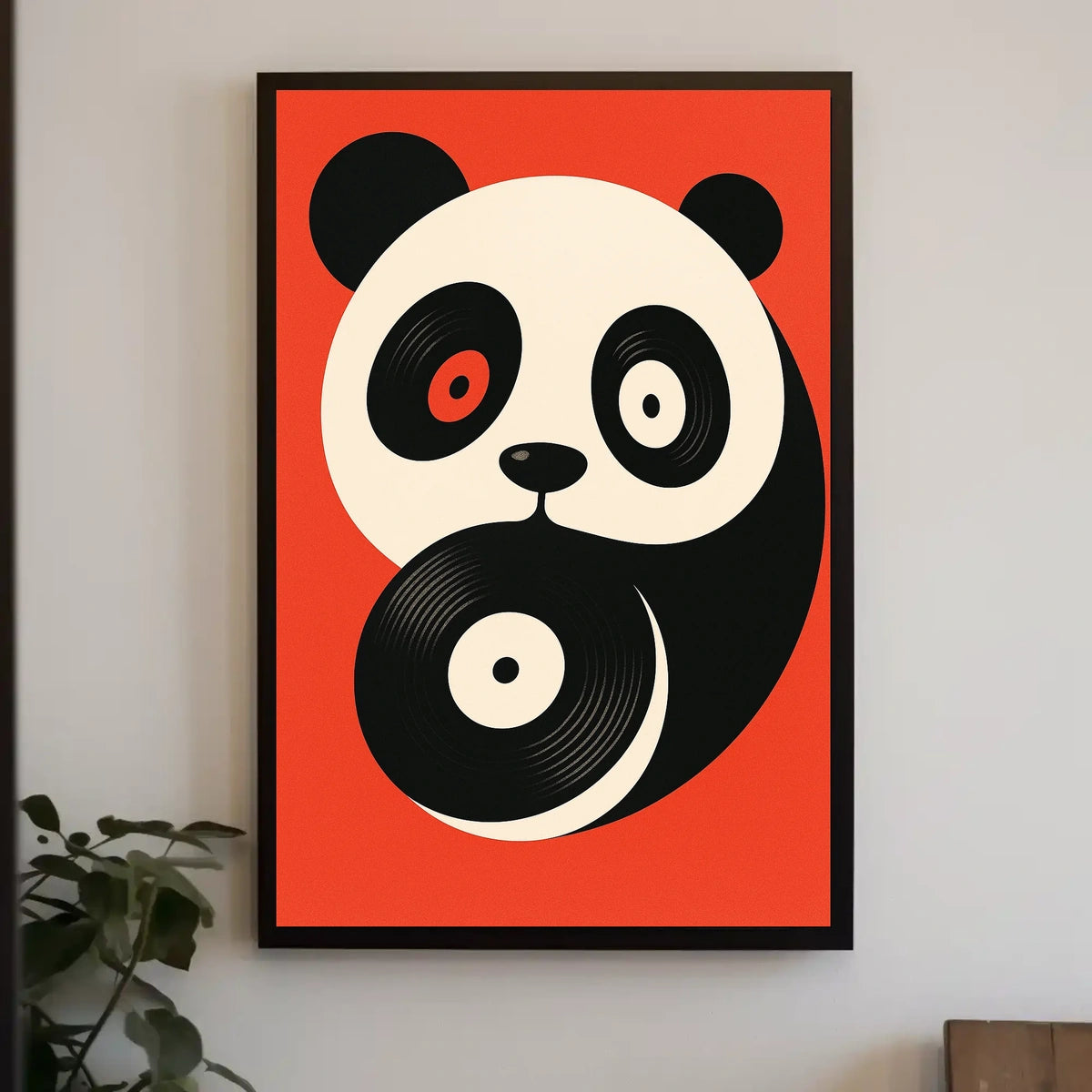 Panda Vinyl Vibes Poster