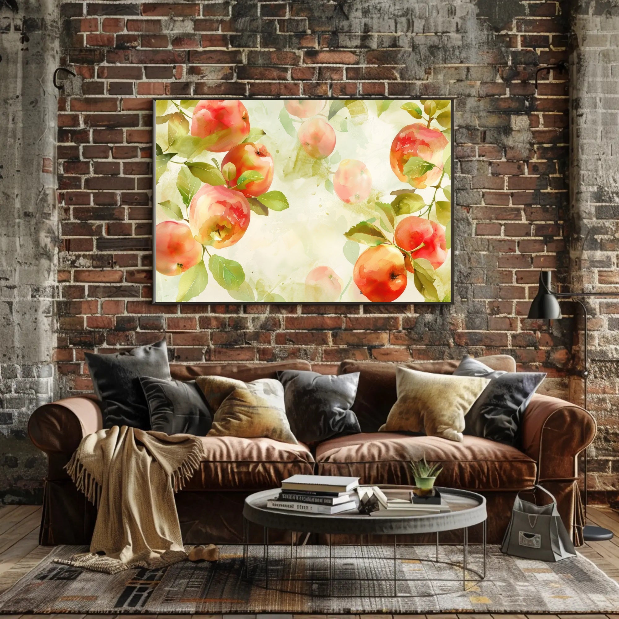 Watercolor Apples Poster PosterGoat