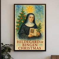 Hildegard of Bingen Christmas Art Print Cultural Poster