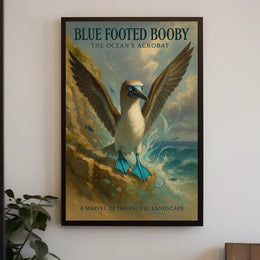Blue Footed Booby The Oceans Acrobat Poster