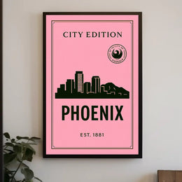 Phoenix City Edition Poster PosterGoat