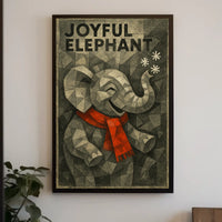 Joyful Elephant Poster