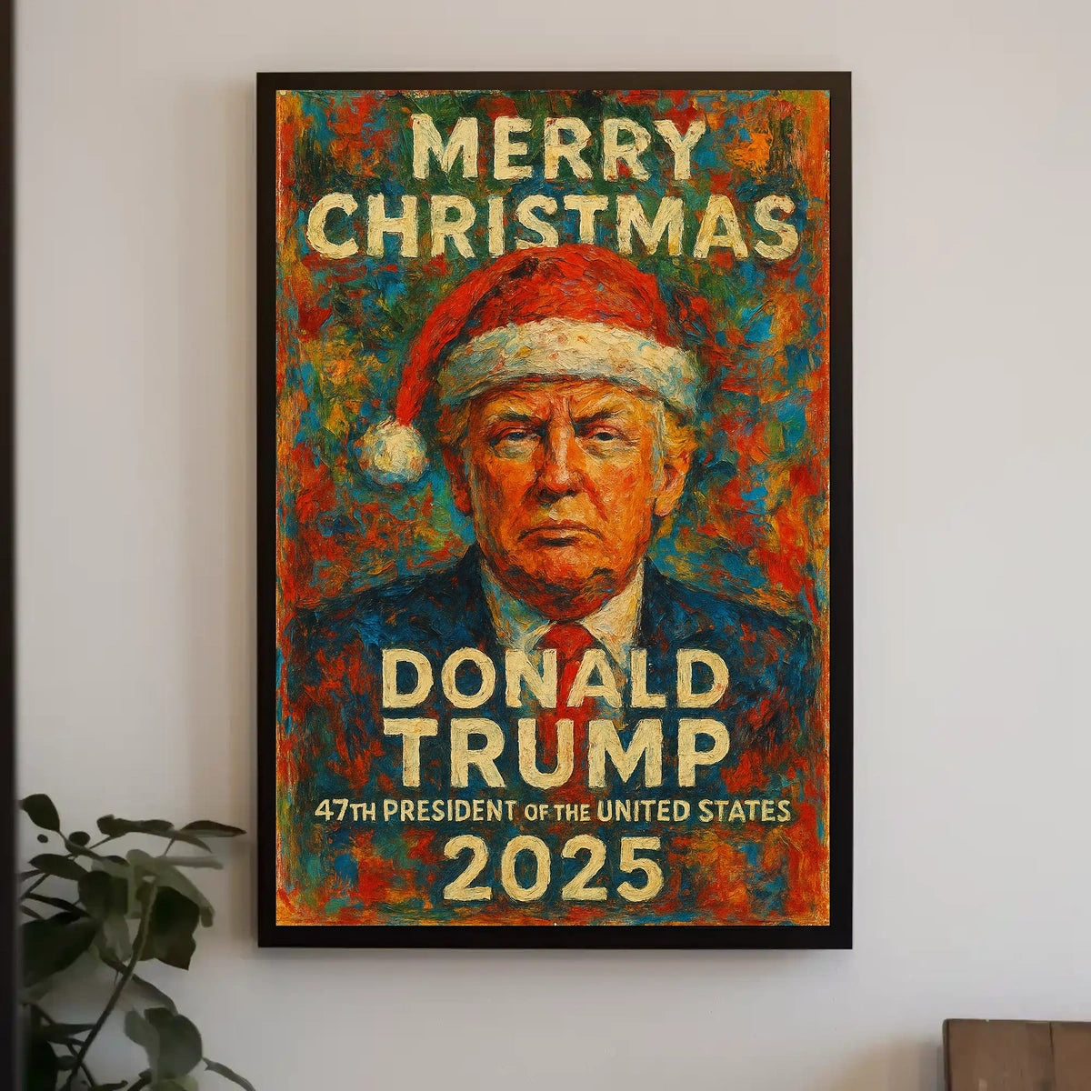 Donald Trump Festive Christmas Presidential Poster