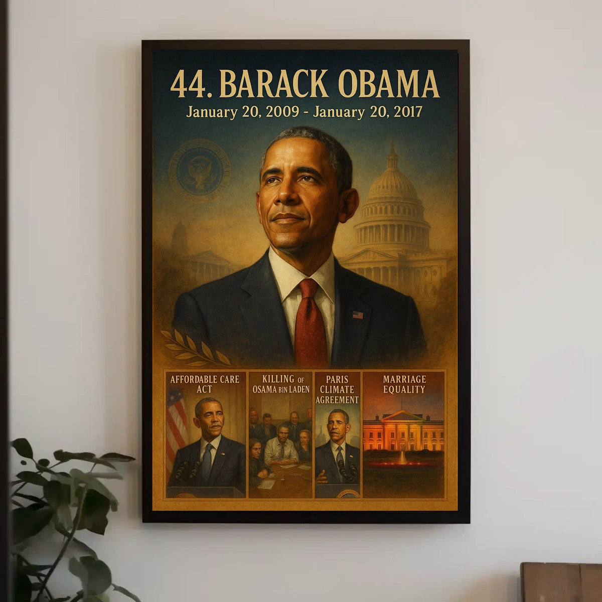 Barack Obama Legacy Art Print Historical or Presidential Poster