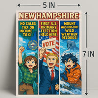 New Hampshire Highlights Poster PosterGoat